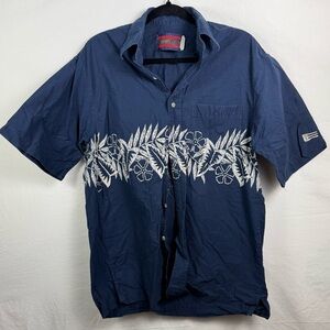 Vintage Twenty X Blue and White Casual Button Down Shirt Mens Size M